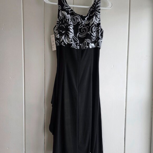 NEW Alex Evenings 2 Piece Black and White Sequin Dress Size 6 - Picture 6 of 6